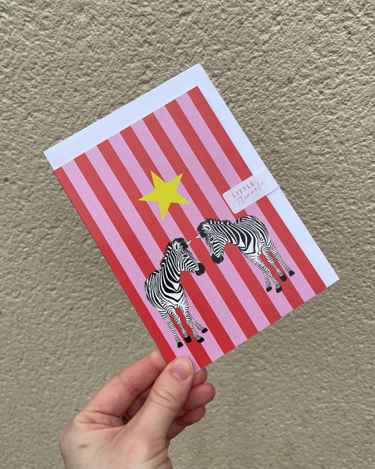 Zebra Stripe Greeting Card